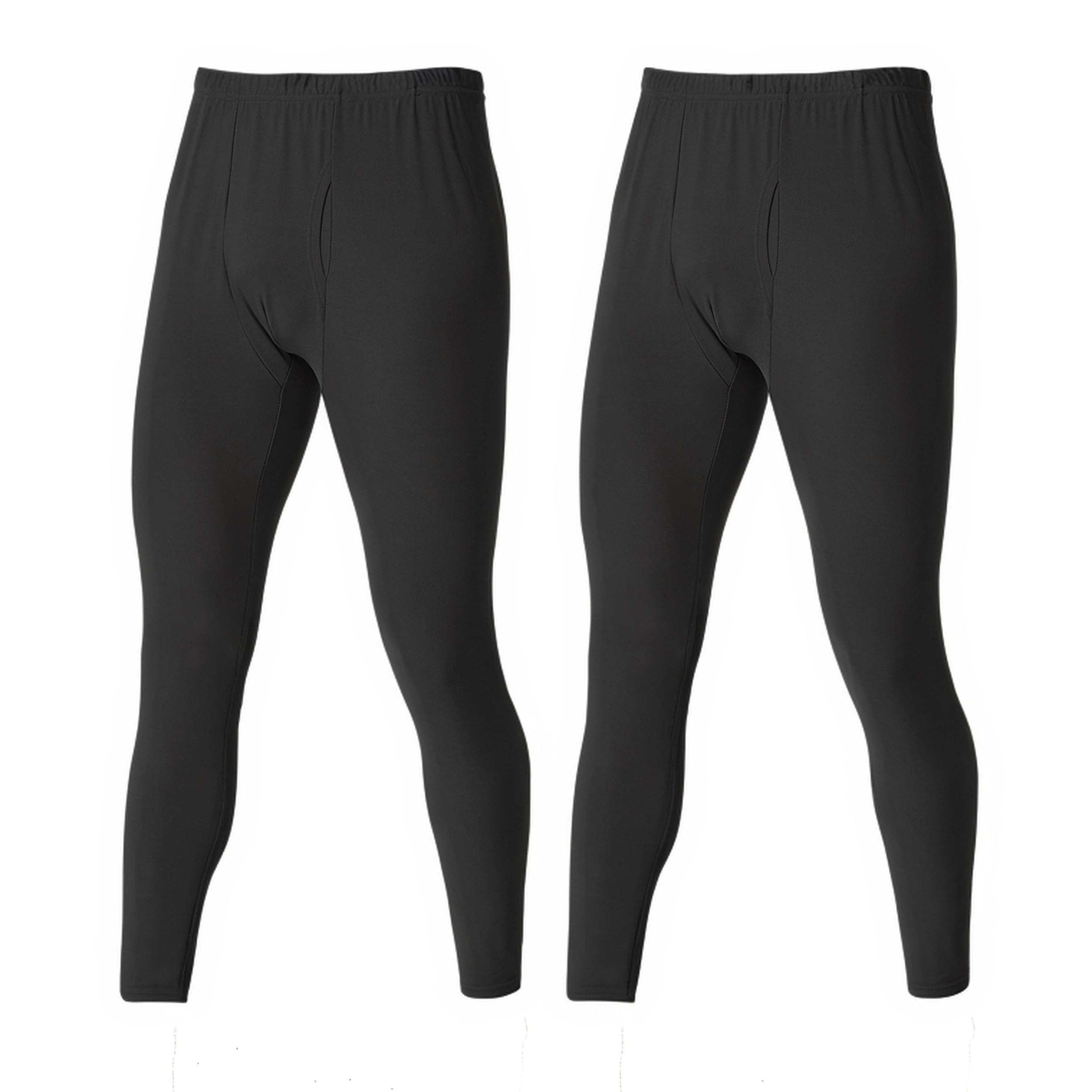 2 Pack Mens Thermal Underwear Bottoms Long Johns for Men Cold Weather Thermal Pants Warm Baselayer Trousers Leggings-image-34