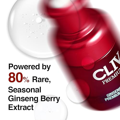 Miniatura 2 de CLIV Ampolla prémium de bayas de ginseng, ampolla facial nutritiva para piel seca y cansada, piel sana y húmeda, auténtico cuidado de la piel