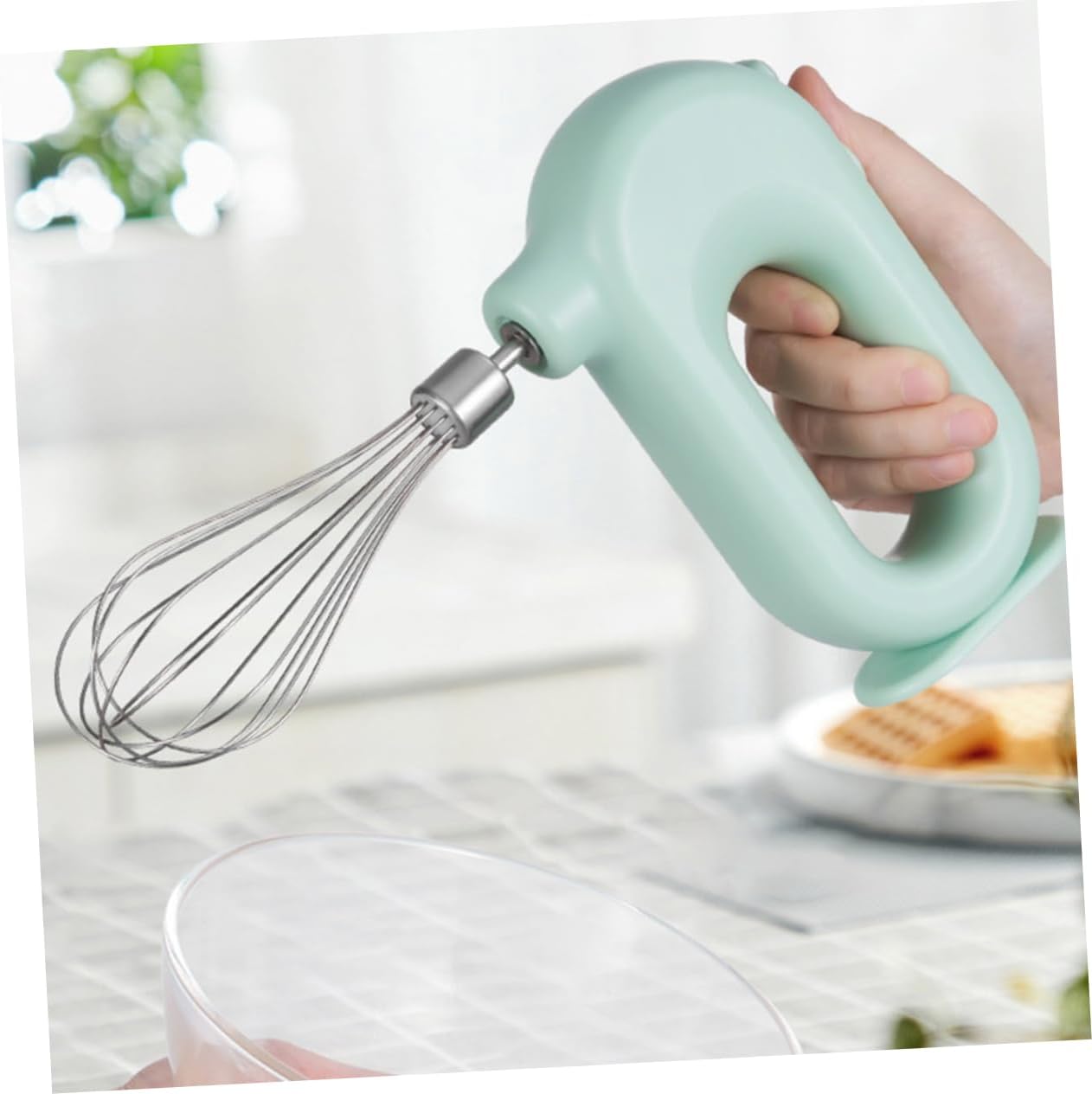 Ciieeo 1set Electric Cream Mixer Handheld Whisking Machine Multi-speed Electric Beater for Baking Whipping Eggs and Cream Ergonomic Design Low Noise Easy One-handed Operation