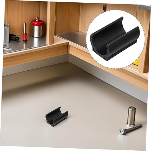 Miniatura 7 de DOITOOL 25 tapas para patas de silla en forma de U de 0.74 pulgadas, almohadillas de plástico antideslizantes para el suelo para tubos cuadrados,