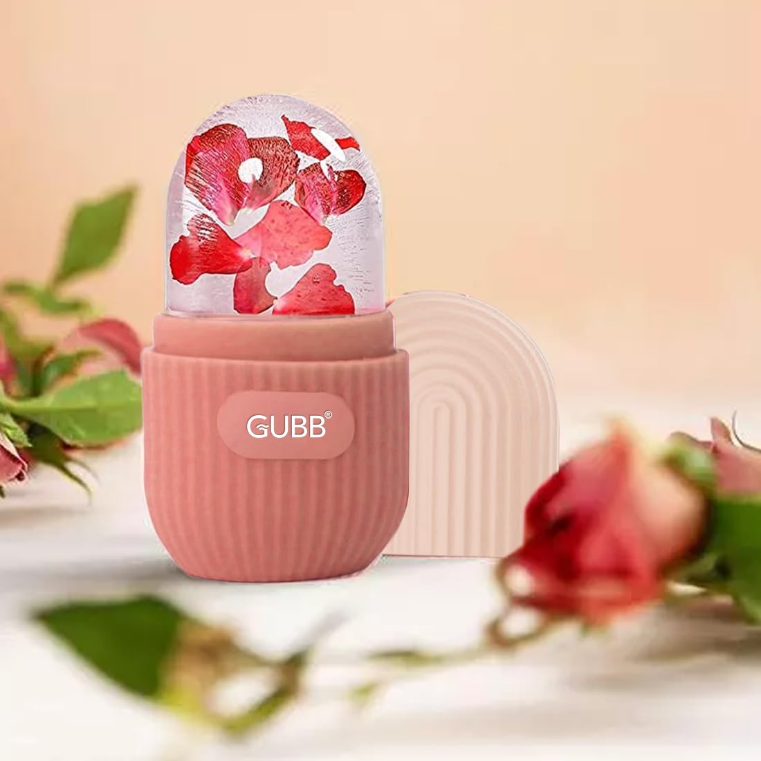GUBB Ice Roller for Face,Eyes & Neck | Face Ice Roller, Ice Roller for Face Massager, Reusable Silicone Facial Ice Roller For Glowing & Tighten Skin (Pink) - Image 7 thumbnail