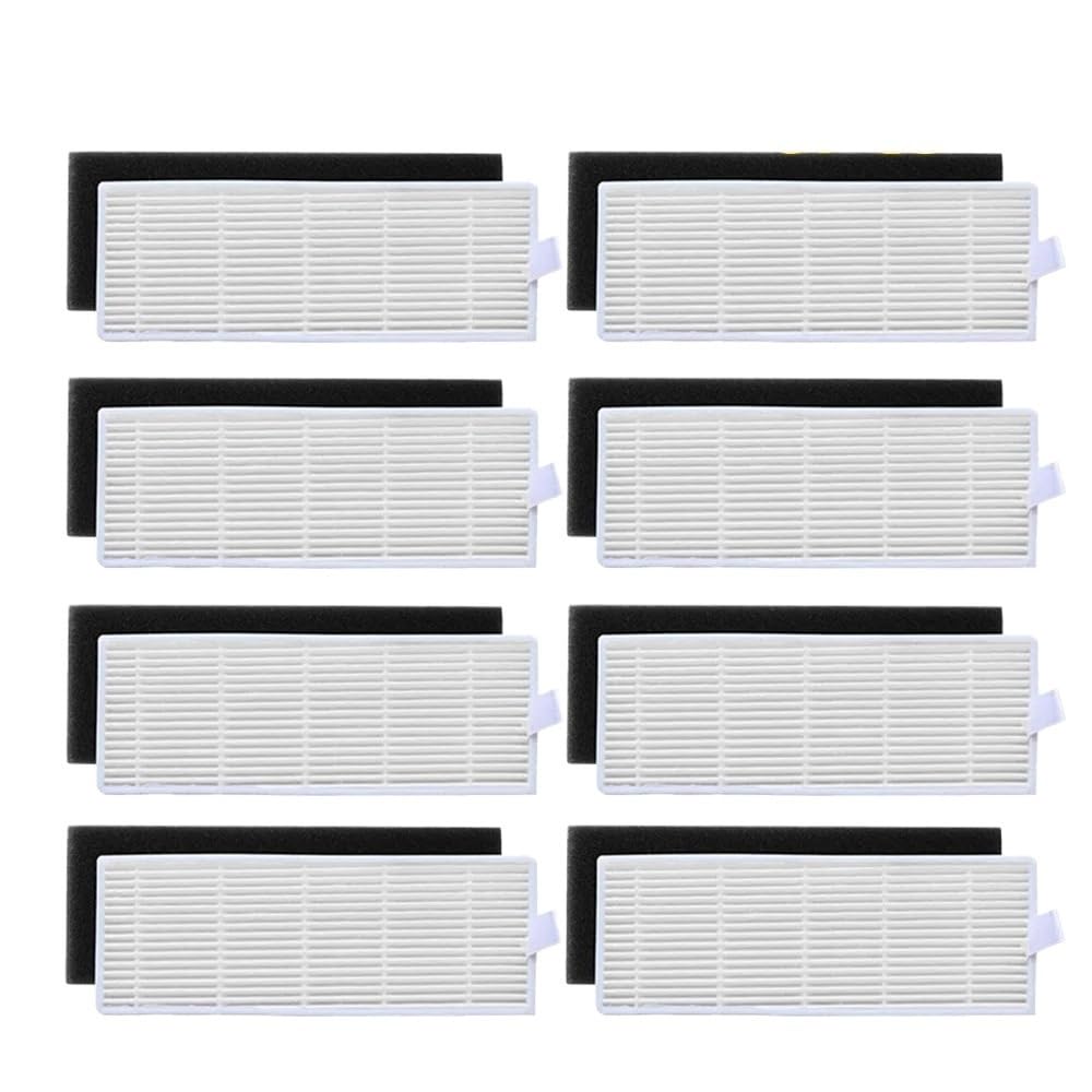 Filtros Sponge+, Compatibles Con ILIFE, Filtro De Aspiradora Robot A4 A4S A6, Compatible Con Ecovas, Reemplazo DN621 DN620 For Filtro De Vacío(8pcs)