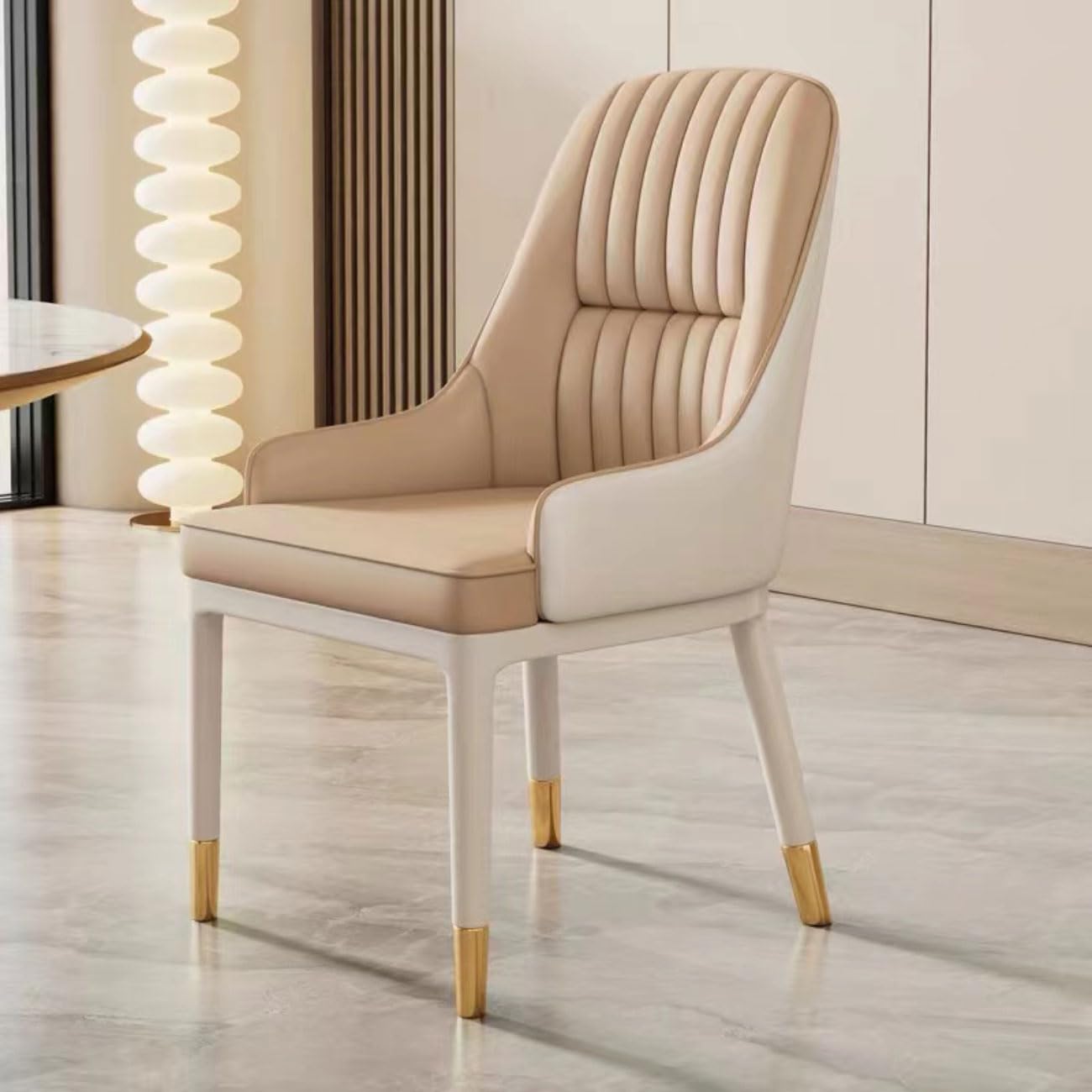 Chaise de salle à manger en cuir de silicone design écoresponsable haut de gamme