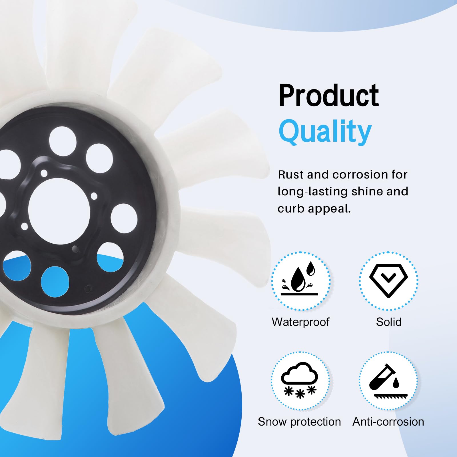 Garage-Pro Radiator Cooling Fan Blade For 1995-2008 Ford Ranger 3.0L V6