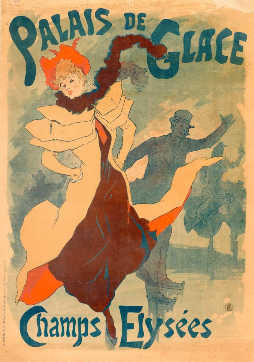 Arte en lienzo de 60x90cm de Jules Chéret: pintura decorativa que embellece tu despacho 5