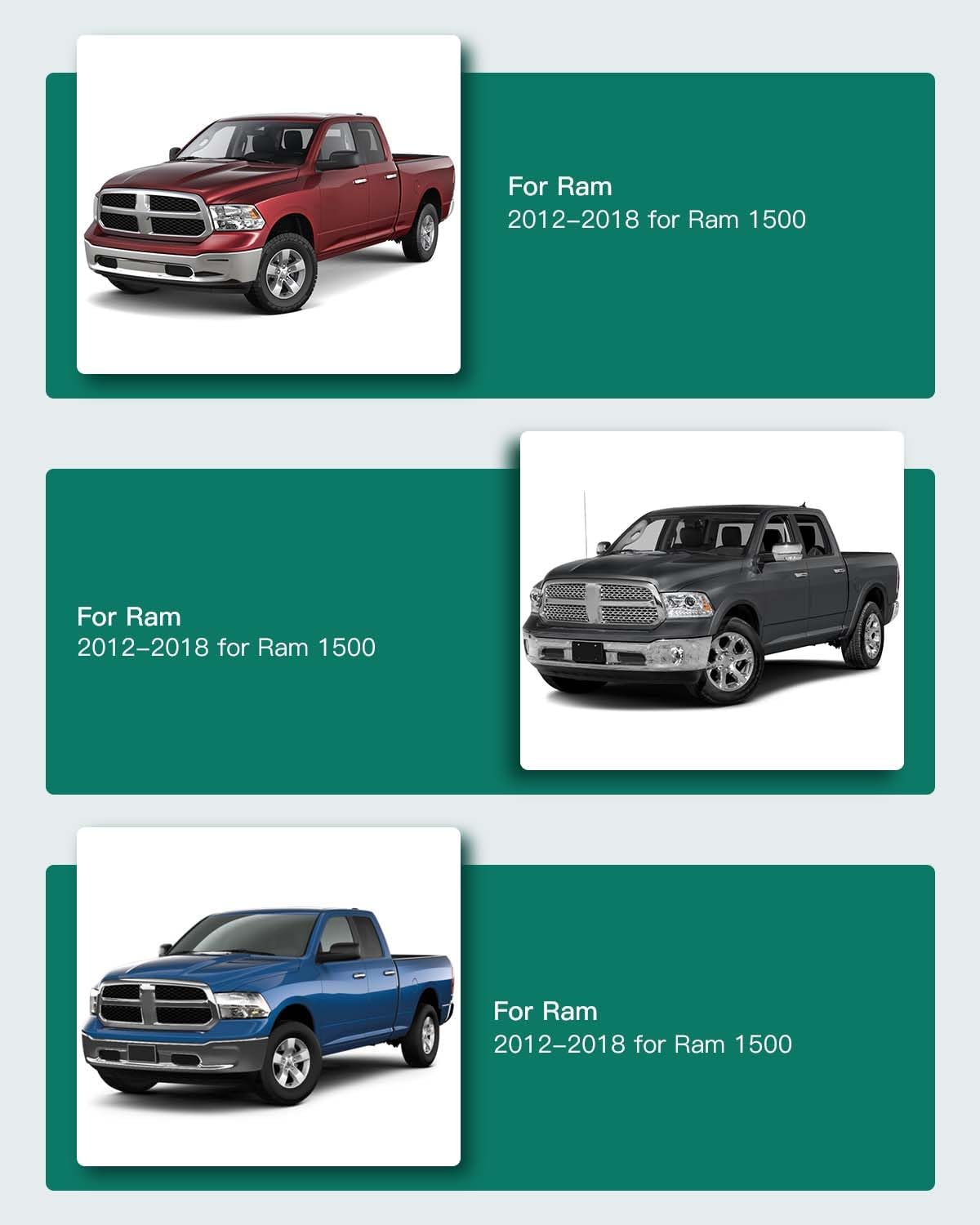 AINTIER 2" 5x5.5 to 8x6.5 Wheel Spacers Adapters Lug Centric 14x1.5 108mm Compatible with for ram 1500 2012-2018(Set of 4)