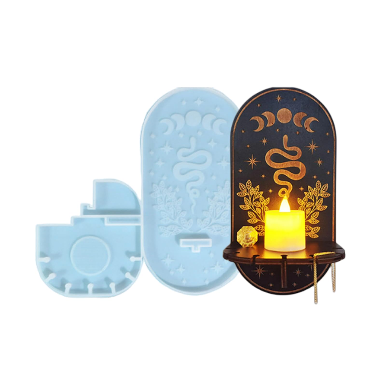 Resin Molds Silicone,Snake Totem Silicone Molds for Making Candle Holder on Wall,Epoxy Molds for DIY Resin Art Crafts Gift,Home Decoration
