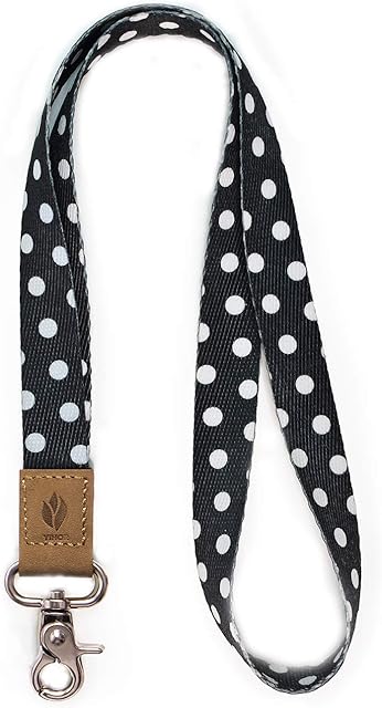 ID Lanyard,Yihor Keychain Lanyard Neck Lanyard Key Chain Holder Cool Lanyard for Keys Lanyard for Women Lanyard for Kids (Black)