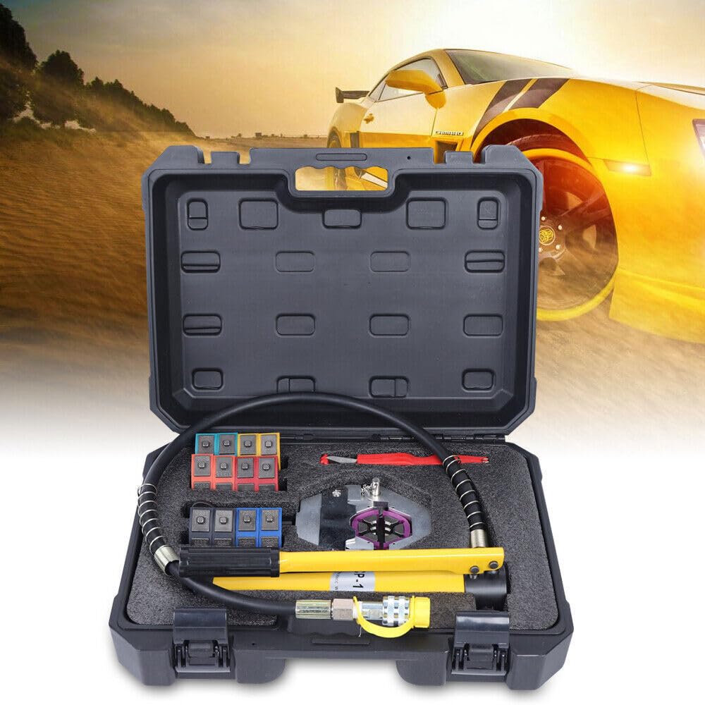 Pinza crimpatrice idraulica,aria condizionata automobilistica tubo pressione pressa crimpatura strumento idraulico pinza crimping kit pressa