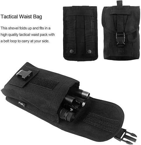 Miniatura 7 de iunio Pala de camping, pala plegable, portátil, multiherramienta, herramienta de agarre plegable, pala plegable, para mochileros, zanjas,