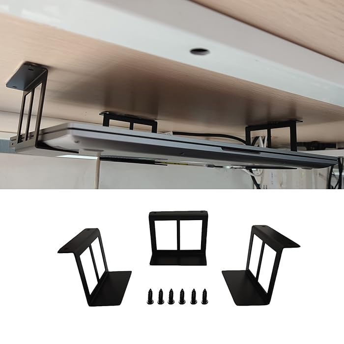 Buy PIAOLGYI Under Desk Laptop Holder Mount with Screw,Under Desk