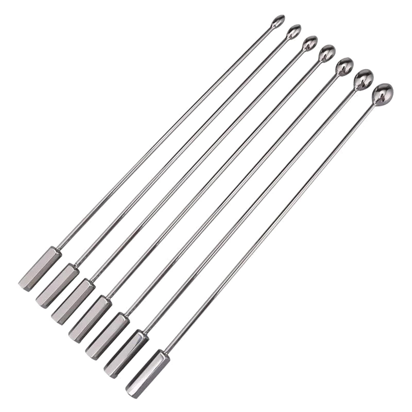 Harnröhren Dilator Set, Edelstahl Penis Plug Dilatoren Perlen Prostata Stimulieren Urethral Dehner Penisstab Katheter Prinzenzepter Masturbation Sexspielzeug for Männer 7 Stück