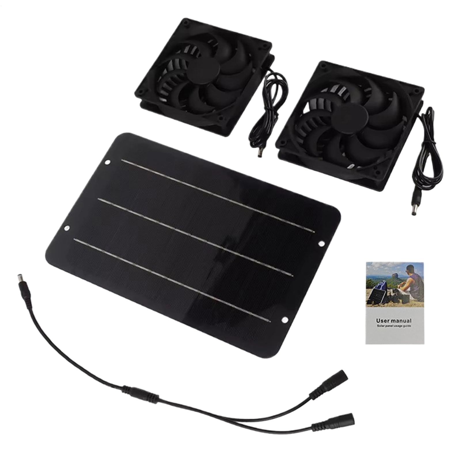 Wentylator Solarny Zewn?trz,Wentylacja S?oneczna do Kurników | Zestaw Wentylacyjny Ch?odz?cy Do Kampera Pikniku I W?drówek