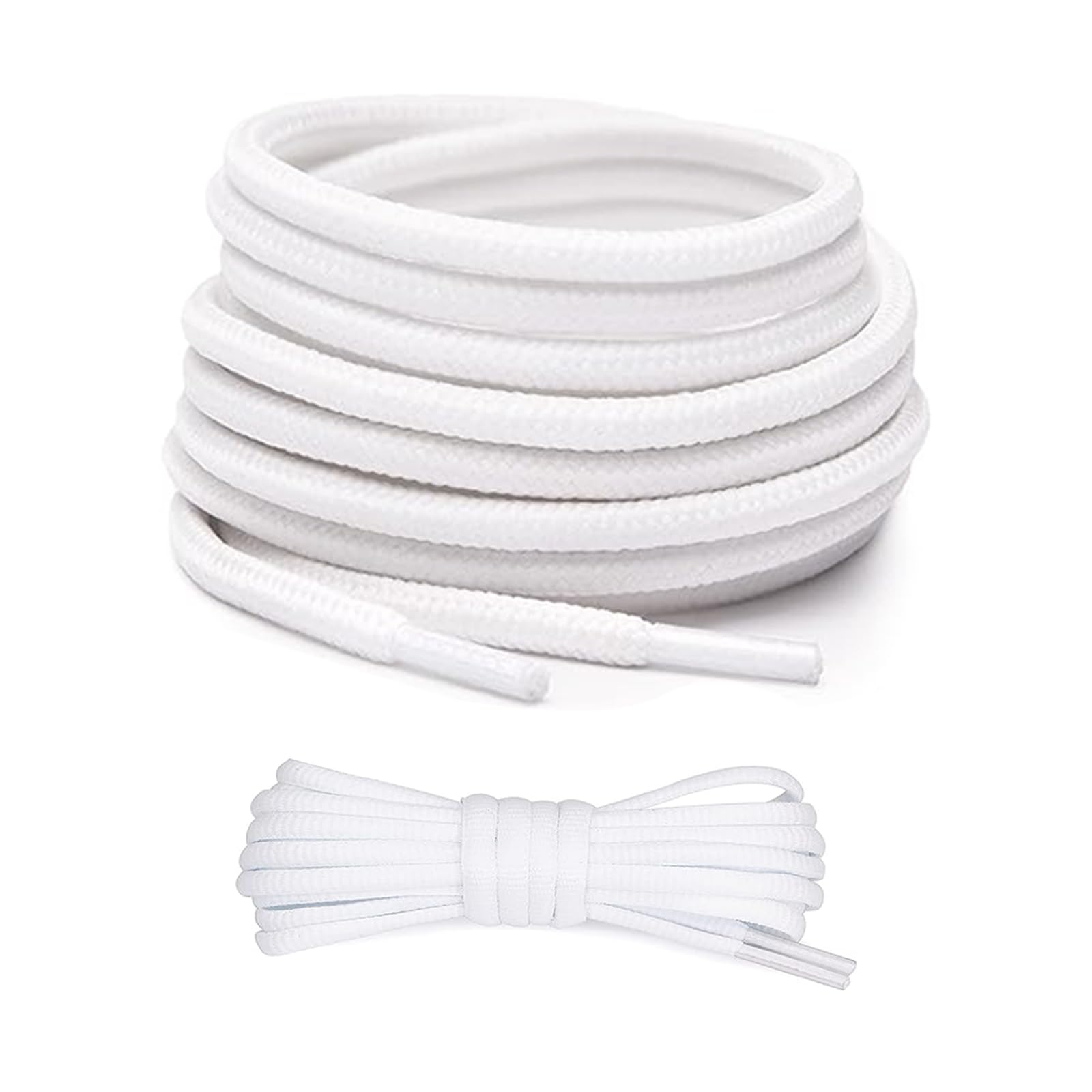 FIHODONE2 Pairs of Shoelaces Work Shoes, Diameter 4 mm Laces, Round, 120 cm, Very Tear-Resistant Premium Replacement Shoelaces, Shoelaces for Hiking Shoes, Boots, Outdoor Shoes and Sports Shoes