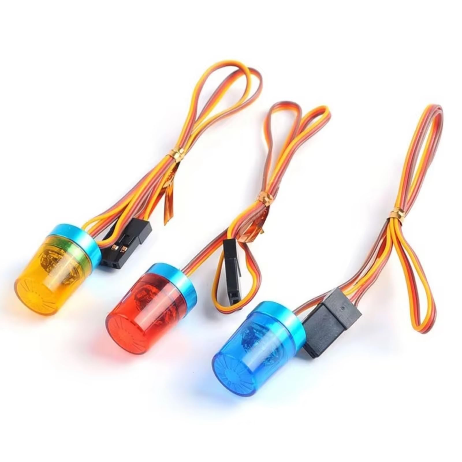 Części oświetlenia RC do Tamiya 1/10 1:14 wielofunkcyjna lampa stroboskopowa migające obrotowe światło model RC traktor samochód inżynieria części do ciężarówek (czerwony)