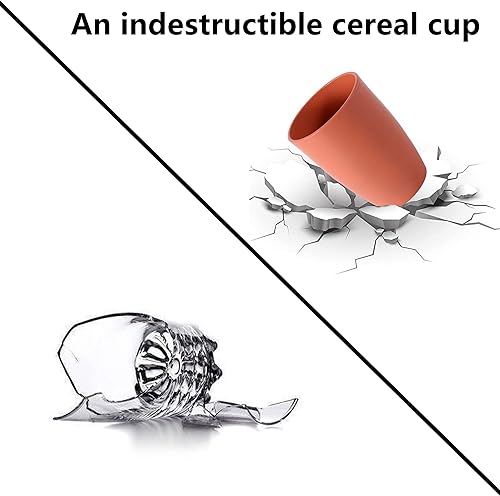 Miniatura 5 de Numkey Vasos de paja de trigo de 20 onzas, 2 vasos de plástico, reutilizables, irrompibles, aptos para lavavajillas, sin BPA, para cocina,