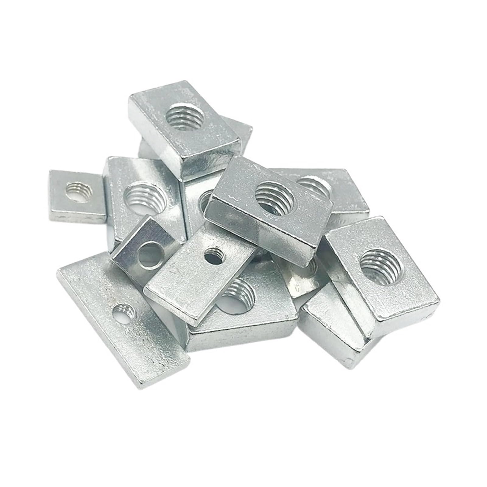 Tuercas Cuadradas for Perfiles de Aluminio - Acero al Carbono Galvanizado(M8x25x15x5 10pcs)