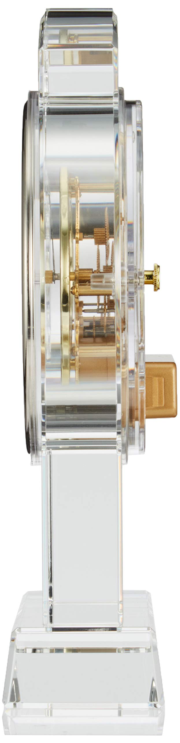 美品グラスワークスナルミ水晶電子時計スケルトンクロックGW1000-11027N Amazon.co.jp: NARUMI(ナルミ) グラスワークス スケルトン