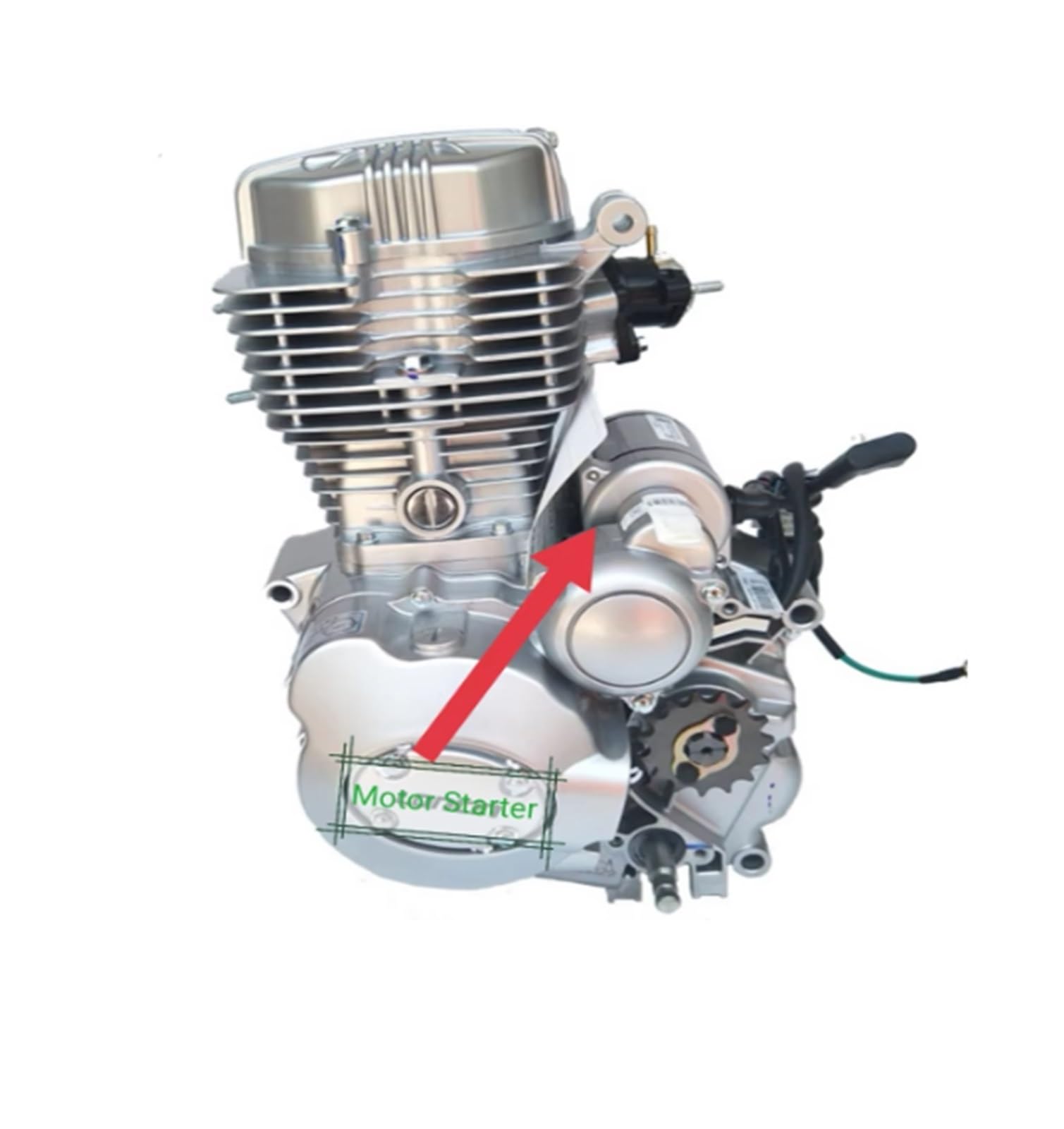 Motor Arranque Eléctrico Para CG110 CG125 CG150 Para 125cc 150cc Motor Repuestos Arranque Eléctrico Motocicleta Alta Calidad