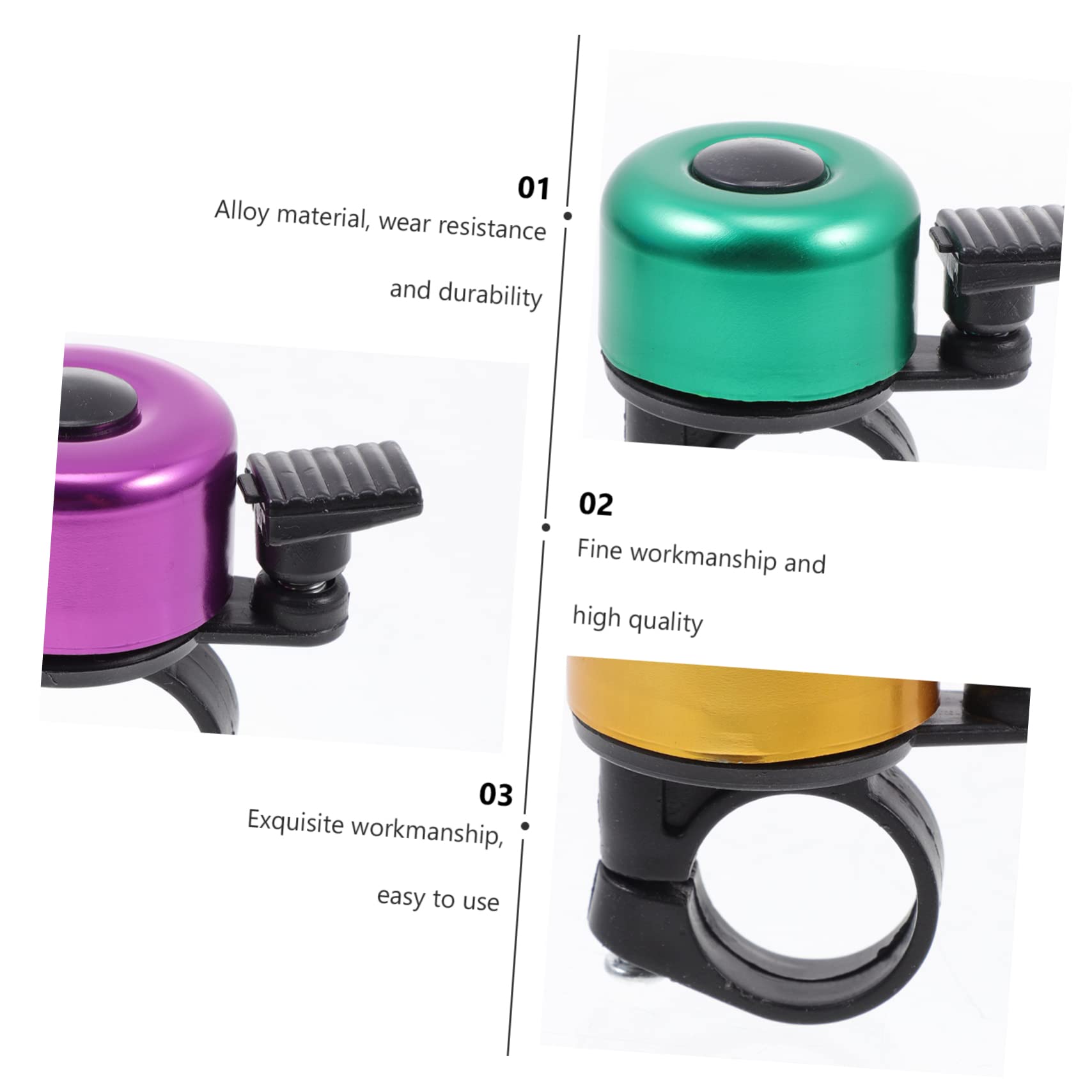 TOYANDONA Radsportglocke Fahrradklingel Glocke Für Erwachsene Glocke Für Glocken Rennradglocke Und Roller Elektrofahrrad Scooter Bell Klingel Für Fahrrad Legierung