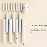 Pipishell Sturdy Wooden Coat Rack with 8 Hooks for Entryway, White - 6