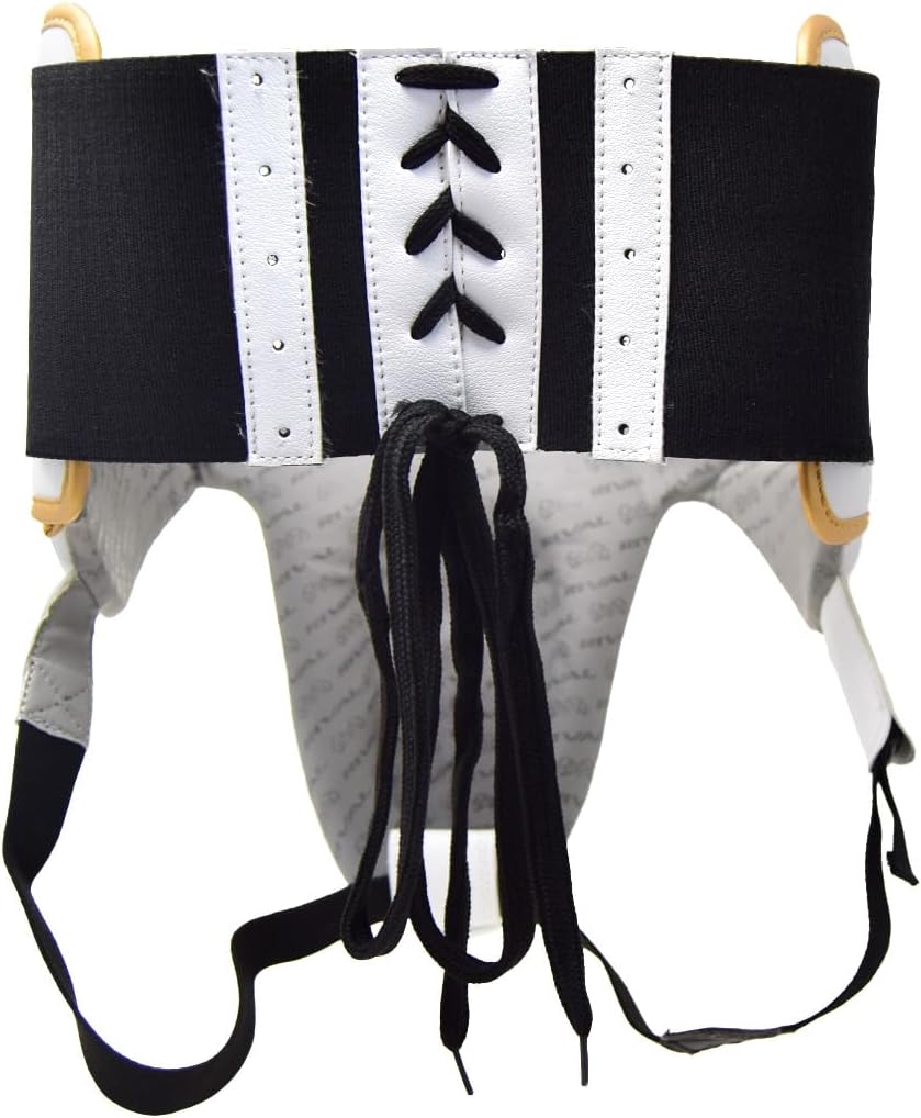 RIVAL Boxing RNFL100 Professional No-Foul Groin Protector with Laces, Dual Waist Straps, Ultra-Lightweight Construction, and Super-Rich Microfibre PU