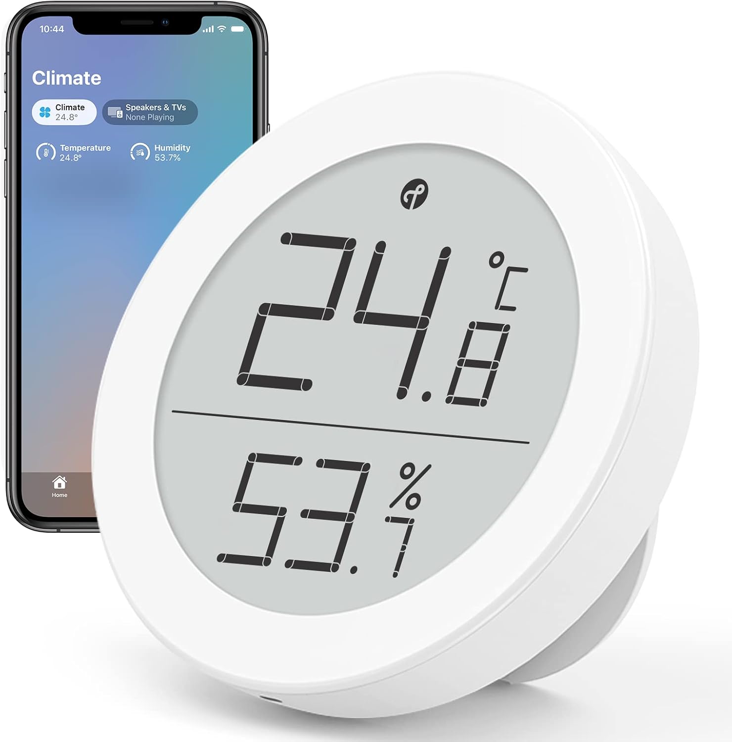 Qingping Thermometer Hygrometer Sensor Works with HomeKit (Only Works