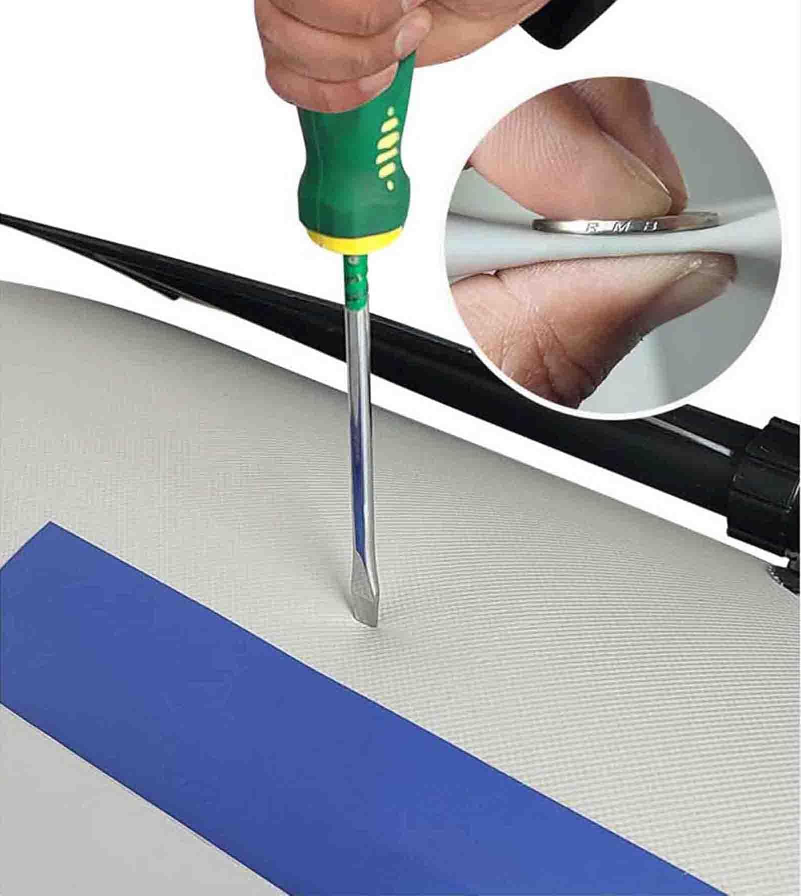 Gommone Pieghevole Portatile in PVC Gommone Gommone Gonfiabile per 1-5 Persone Gommone alla Deriva Strumento per Immersione Set per Zattera Resistente allo Strappo