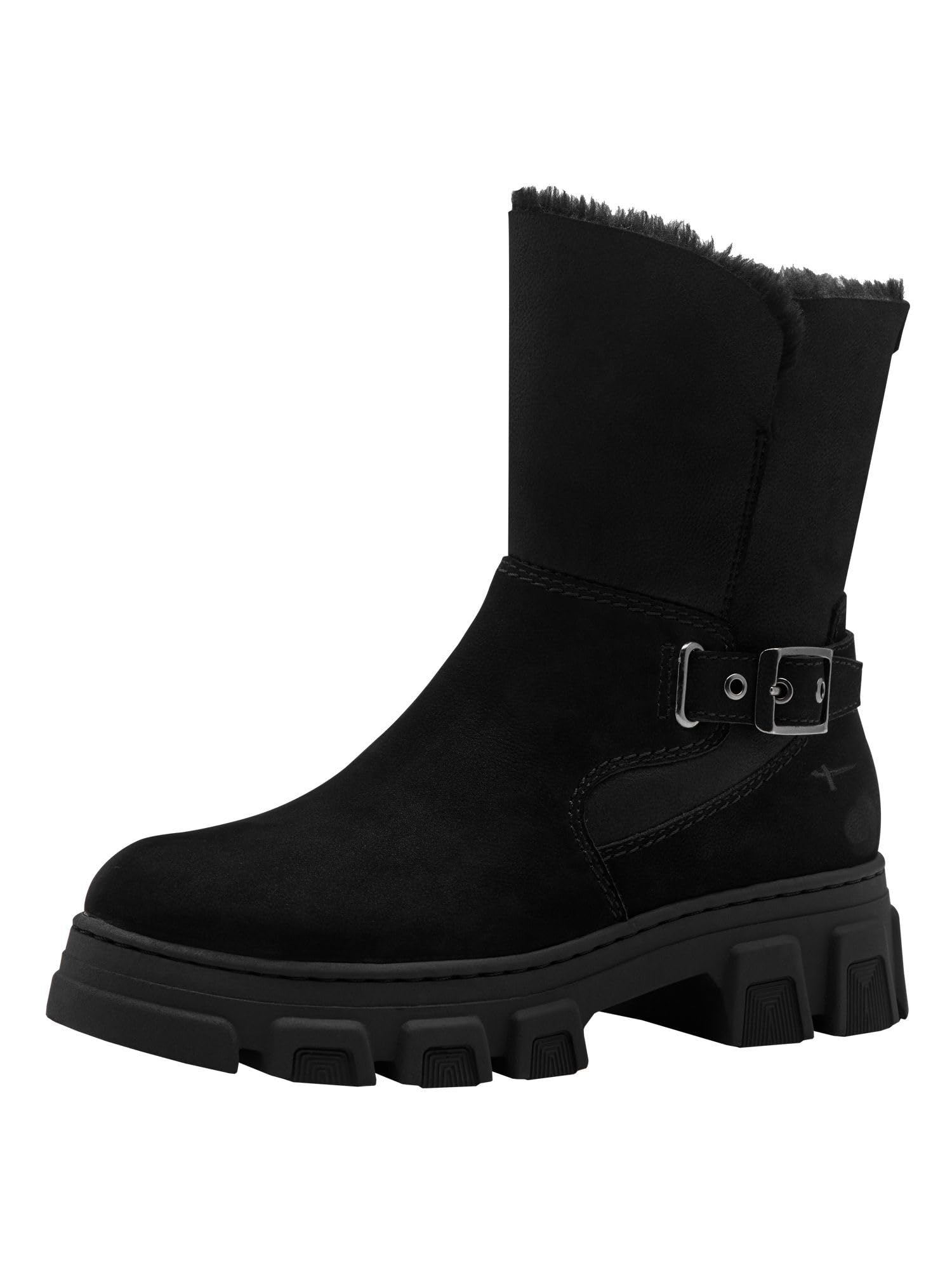 Tamaris Women's Damen Wl Boot 1-26834-45 Snow, Black, 4 UK