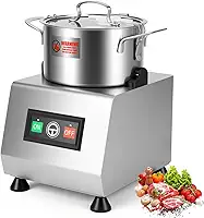 Multiprocessador Alimentos, Processador de Alimentos 220V, 400W, Picador de Legumes 3L, Construção em Aço Inoxidável, 1500 RPM, Picador Universal para Legumes, Carne, Restaurantes e Cozinhas