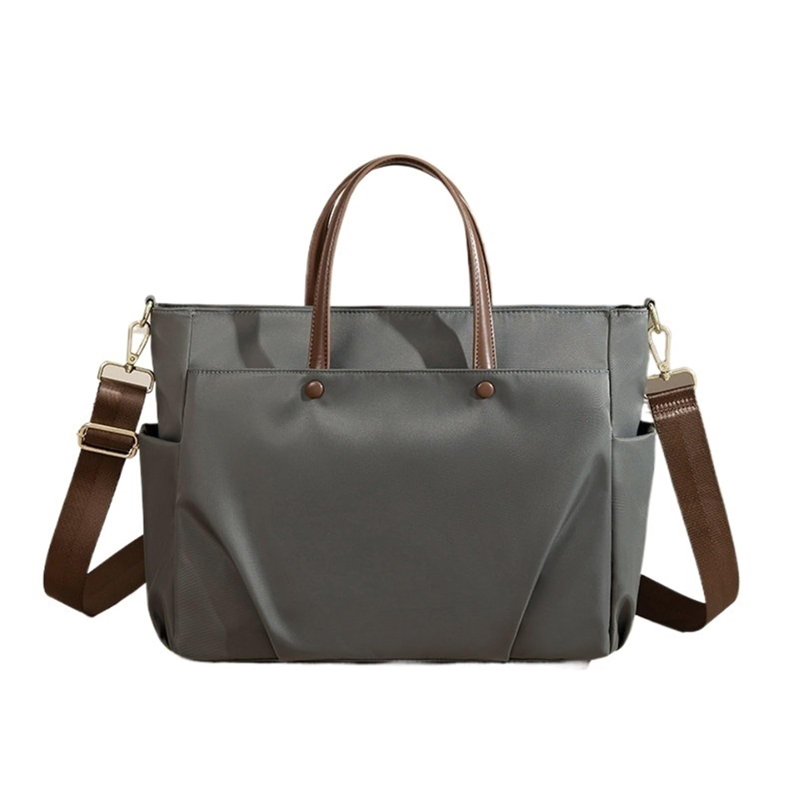 Funda Tableta Bolso de Mano for Ordenador portátil Trabajo, Bolso Cruzado Grande for Enfermera y Profesor con Hombro for Viajes Escolares Diarios Mochila portátil(Grey,Grande)