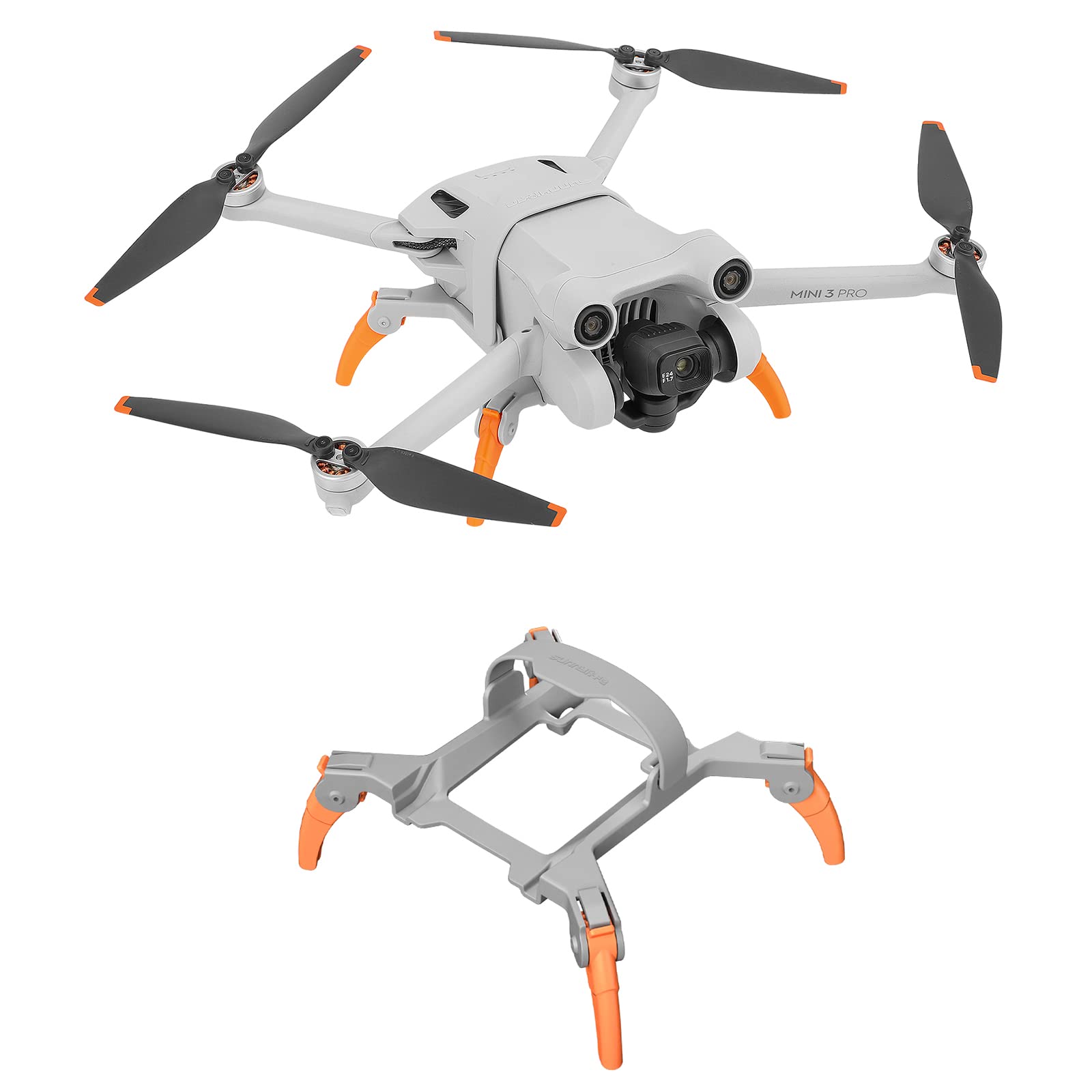 Photo 1 of Mavic Mini 3 Pro Foldable Landing Gear Extension, Spider Extended Landing Leg Feet for DJI Mini 3 Pro Accessories (Orange)
