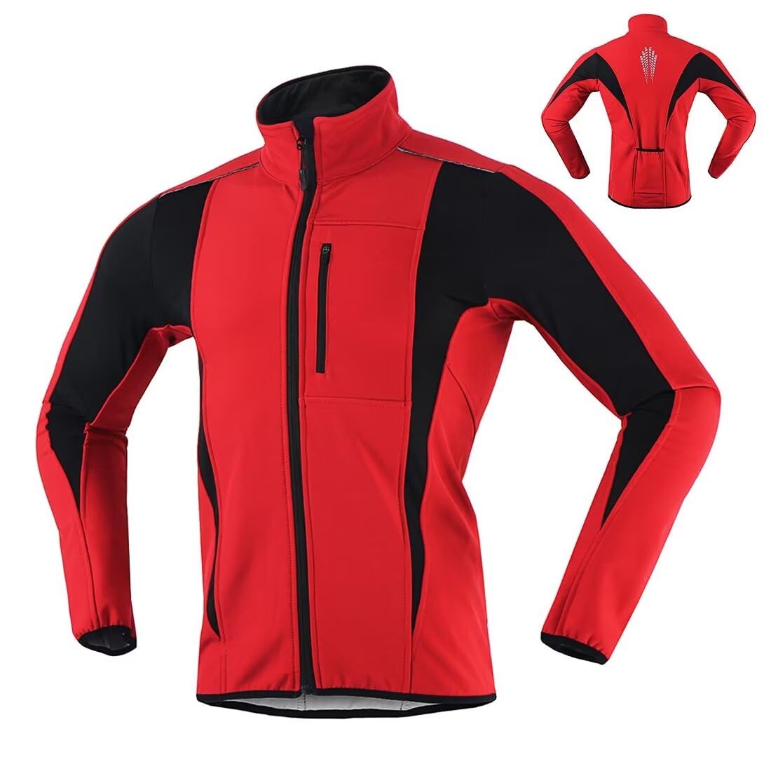 Veste Cycliste Femme Hiver Thermique Veste Polaire Femme Chaude Veste de Velo Chaud Veste Running Veste VTT Softshell Réfléchissante Coupe Vent Imperméable
