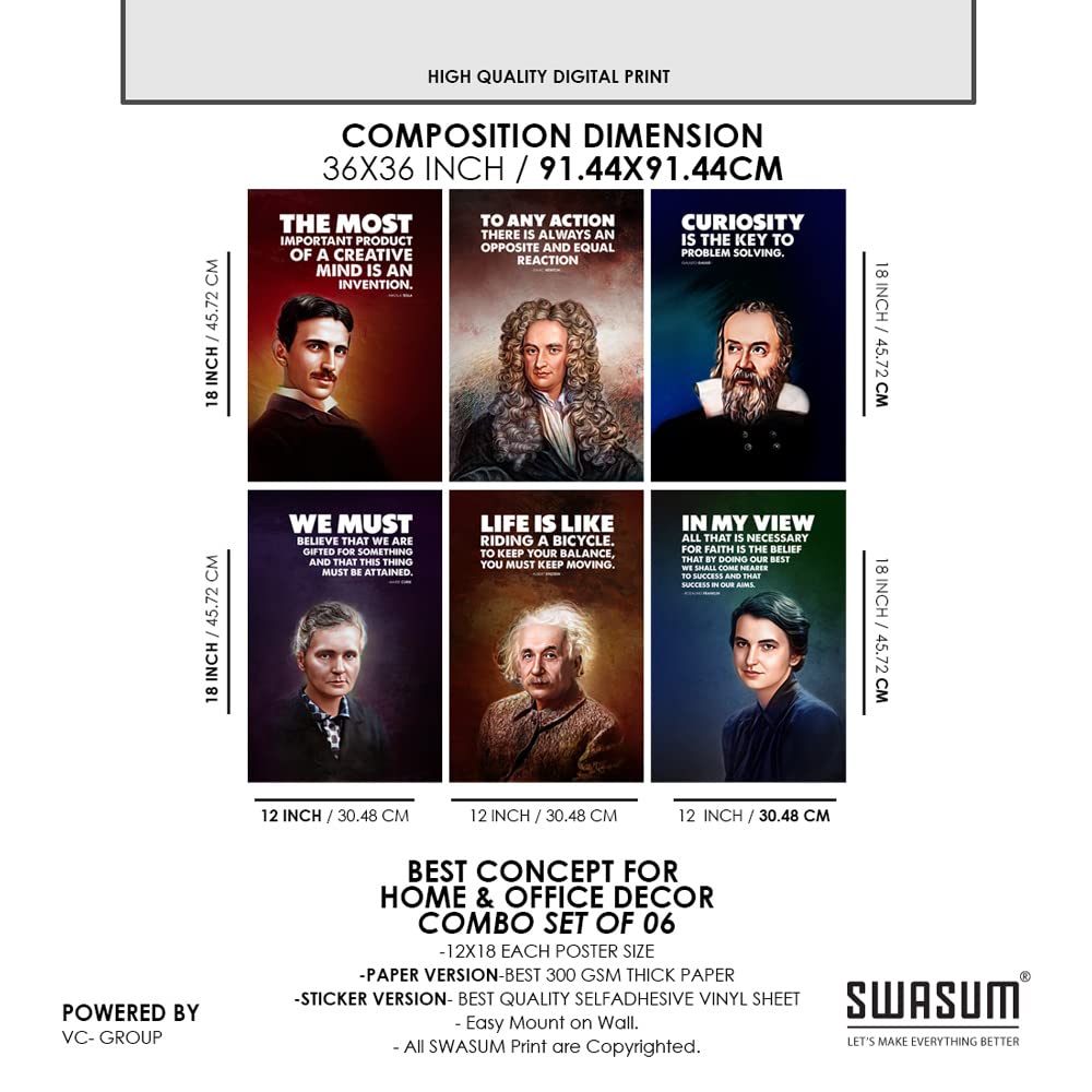 Scientist Quotes Posters - Motivational Art -3