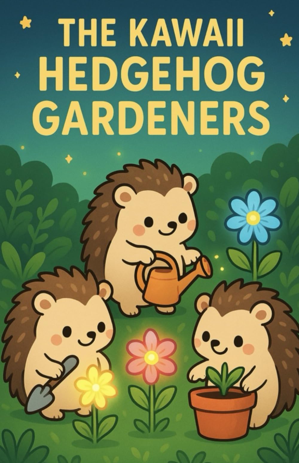 The Kawaii Hedgehog Gardeners: A Magical Tale of Tiny Gardeners, Glowing Flowers, and Forest Friendship