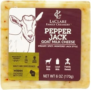 Laclare Creamery Goat Pepper Jack Cheese (Case Of 12)
