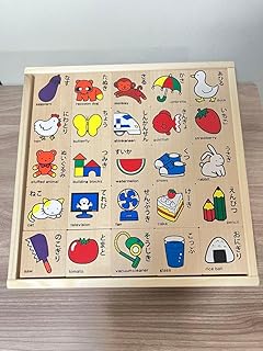 知育玩具木のおもちゃ 郡上八幡 もじ積み木 NOKUBI