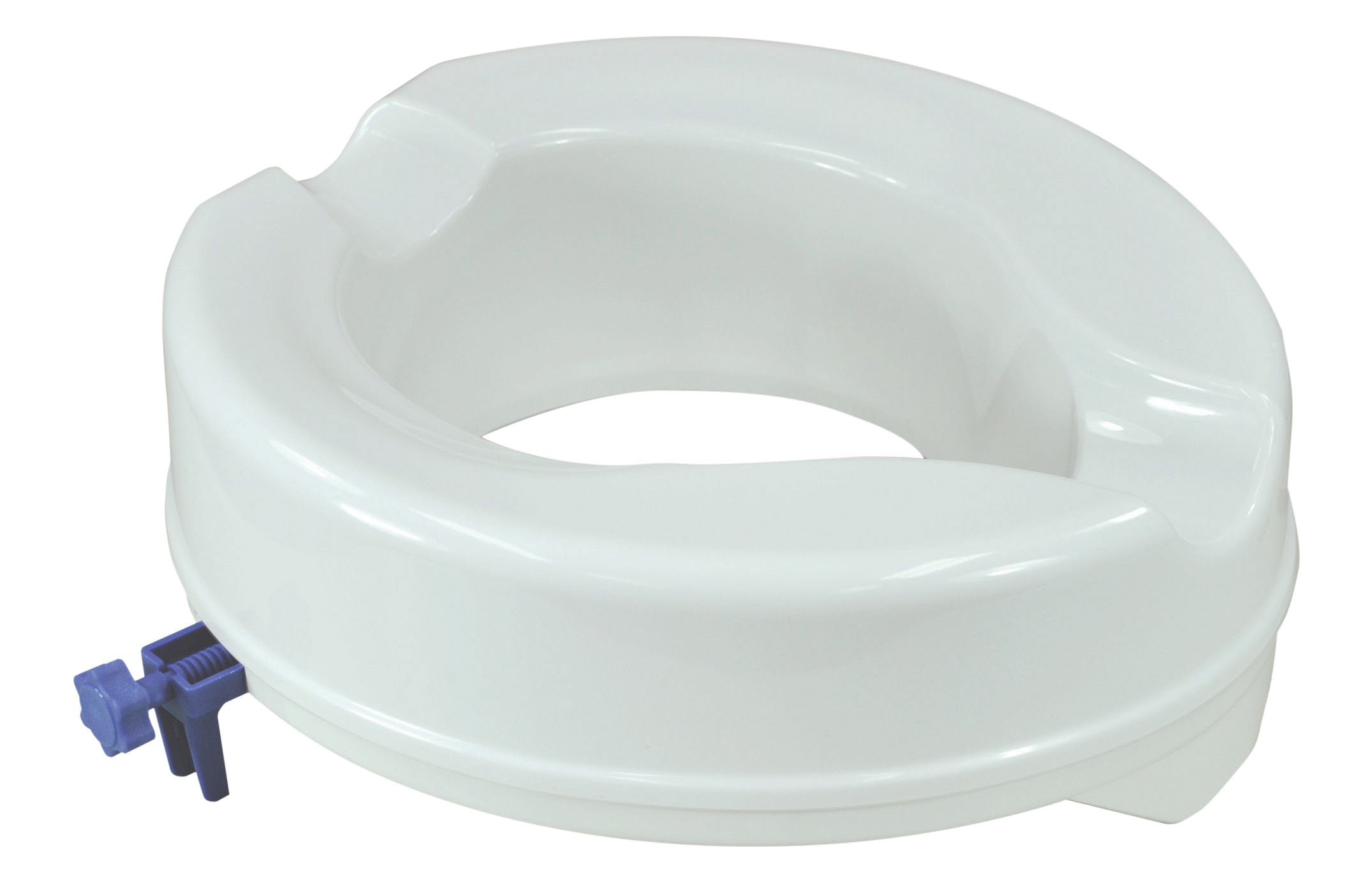 Aidapt White 100Mm (4") Elevation Raised Comfortable Toilet Seat Easy Fit