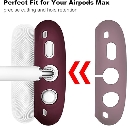 Miniatura 2 de Filoto Funda para auriculares Airpods Max, funda de almohadilla para los oídos, auriculares Co verdiadema para AirPods Max (USB-CLightning)
