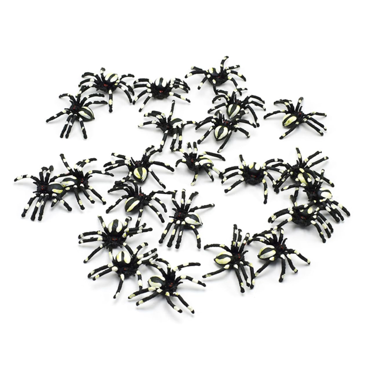 Abaodam Giant Spider 12pcs Plastic Spider Decorations for Halloween Party Carnival Scary Props Random Color