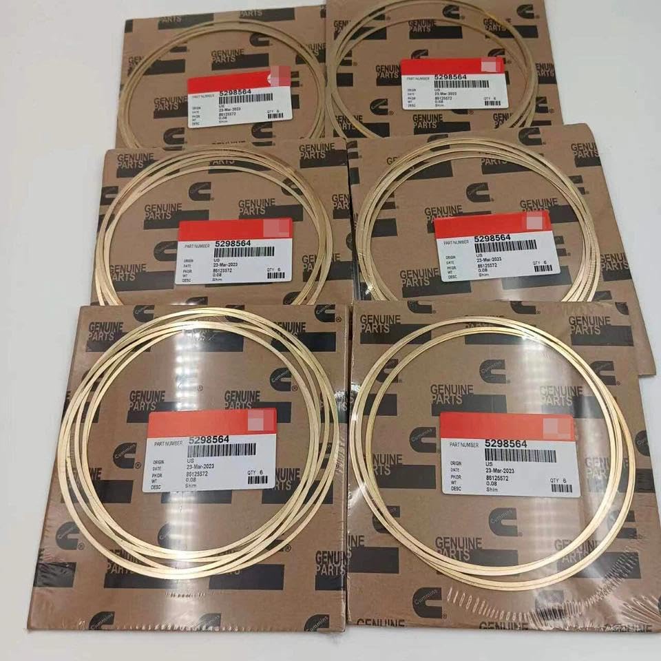 6sets 5298564 Shim -Liner .020 Counterbore Shim fits for ISX 1997-2015