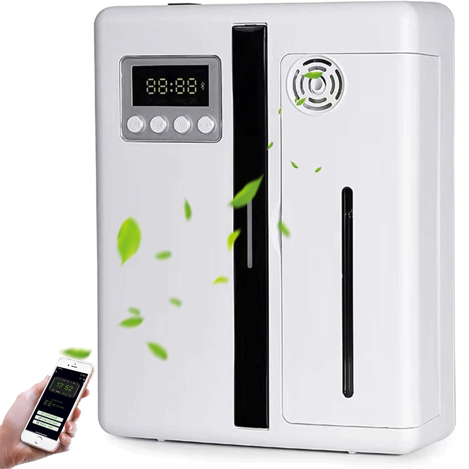 Elektryczny dyfuzor zapachowy, 200 ml, bezwodny dyfuzor olejków eterycznych z wyświetlaczem LCD i timerem, idealny do użytku domowego, biura, KTV, baru, kawiarni i hotelu