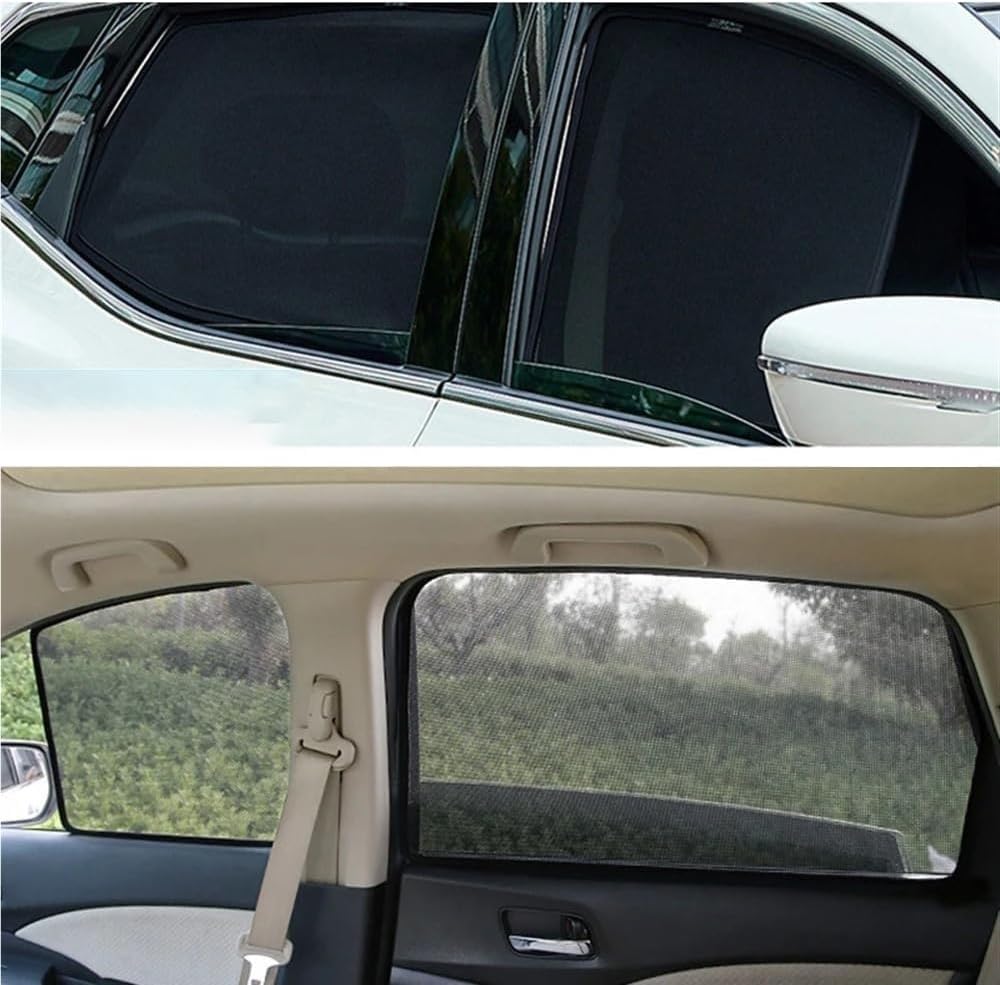 Osłony na boczną Szybę Samochodu Osłona Przeciwsłoneczna do GLE Coupe 2015-2019 Niemowląt Zasłony Magnetyczne Ochrona Przed UV Akcesoria Składana(Front+Rear 4pcs)