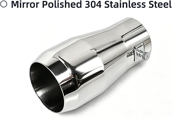 YOCTM Solid Stainless Steel Car Exhaust Muffler Tail Pipe Tip Tailpipe for Suzuki Jimny 2019 2020 2021 2022 2023 2024 2025 JB64 JB74W Chrome 3/5-Door Accessories