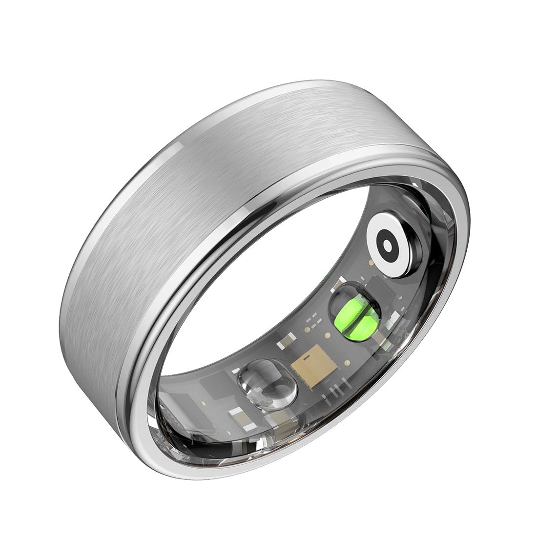 FitRing Air Anello Smart Fitness Tracker, Cardio SpO2 Pressione Sonno 24H, 5ATM Waterproof, 7 Giorni Batteria, App Android iOS, Custodia Ricarica USB-C