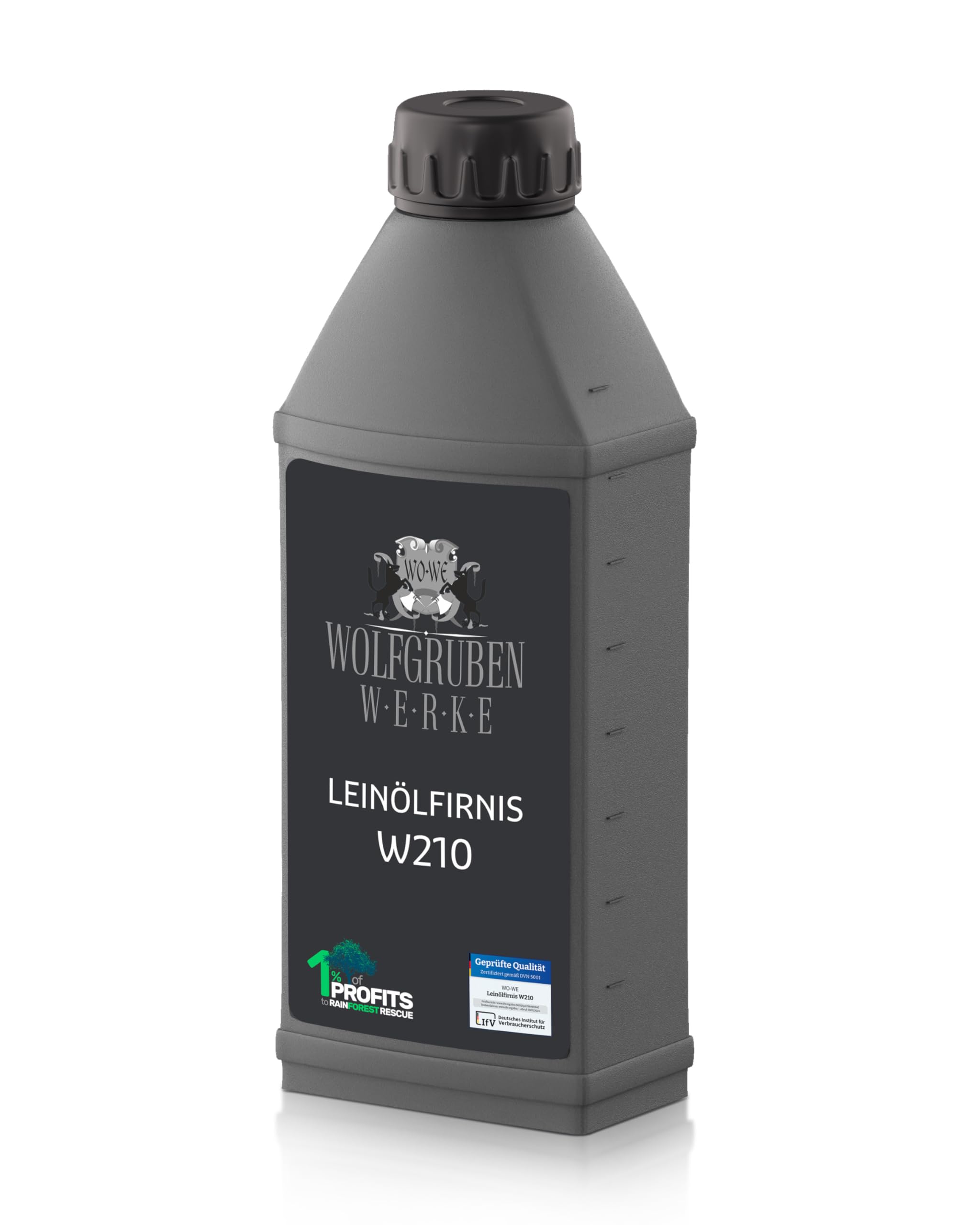 WO-WE Leinölfirnis W210, kalt gepresstes Leinöl, 0,75-10L