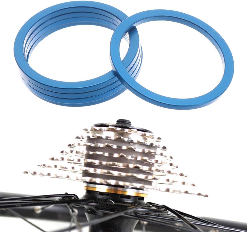 Buy SPDD 5pcs 1~2.5mm Aluminium Alloy Bicycle Flywheel Hub Spacers