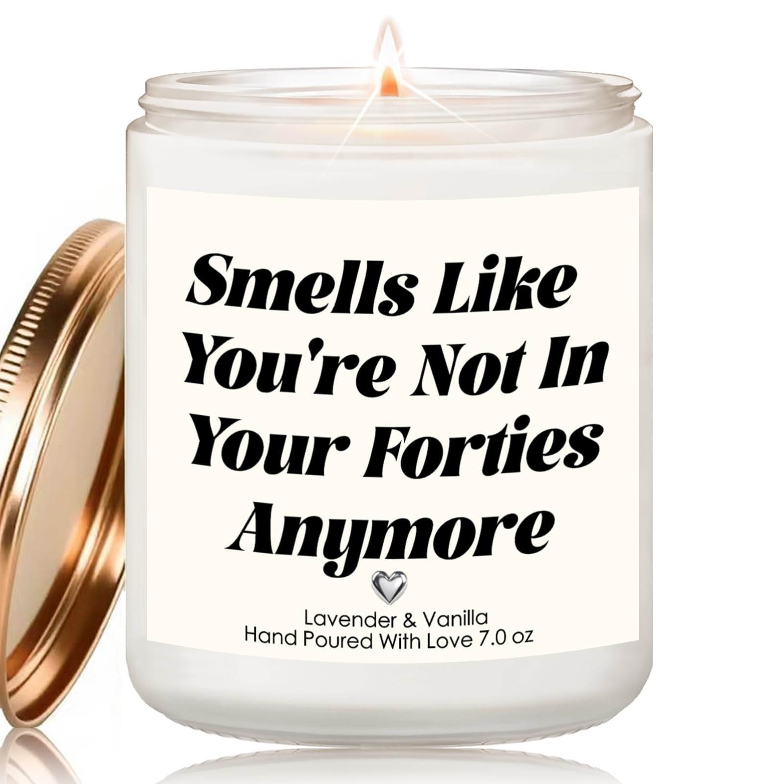 Funny 50th Birthday Gift for Women Men Family Friends Lavender Candle