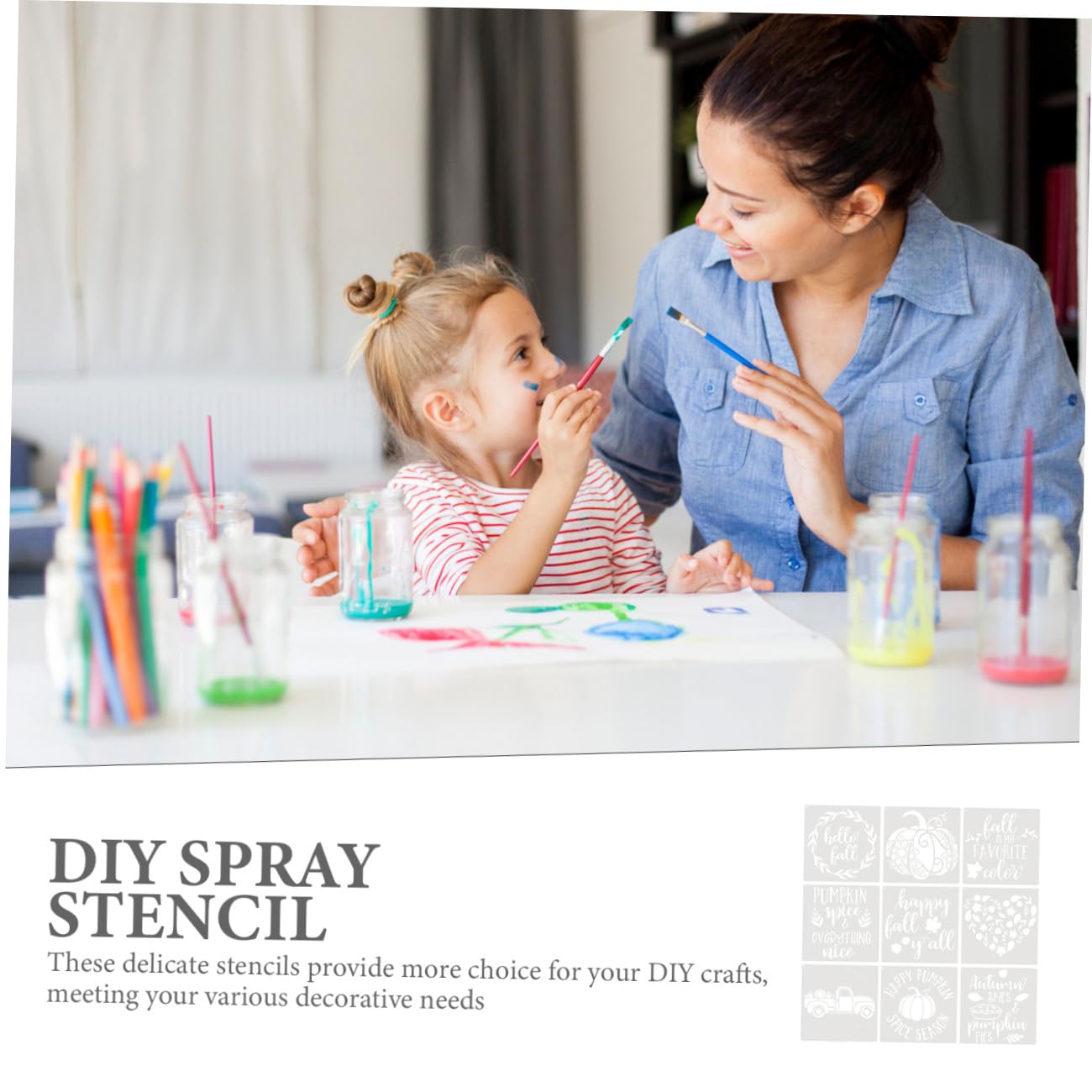 SEWACC 45hojas Plantillas Reutilizables De Spray Para Decoración De De De Plantillas De Diseño Para Manualidades y