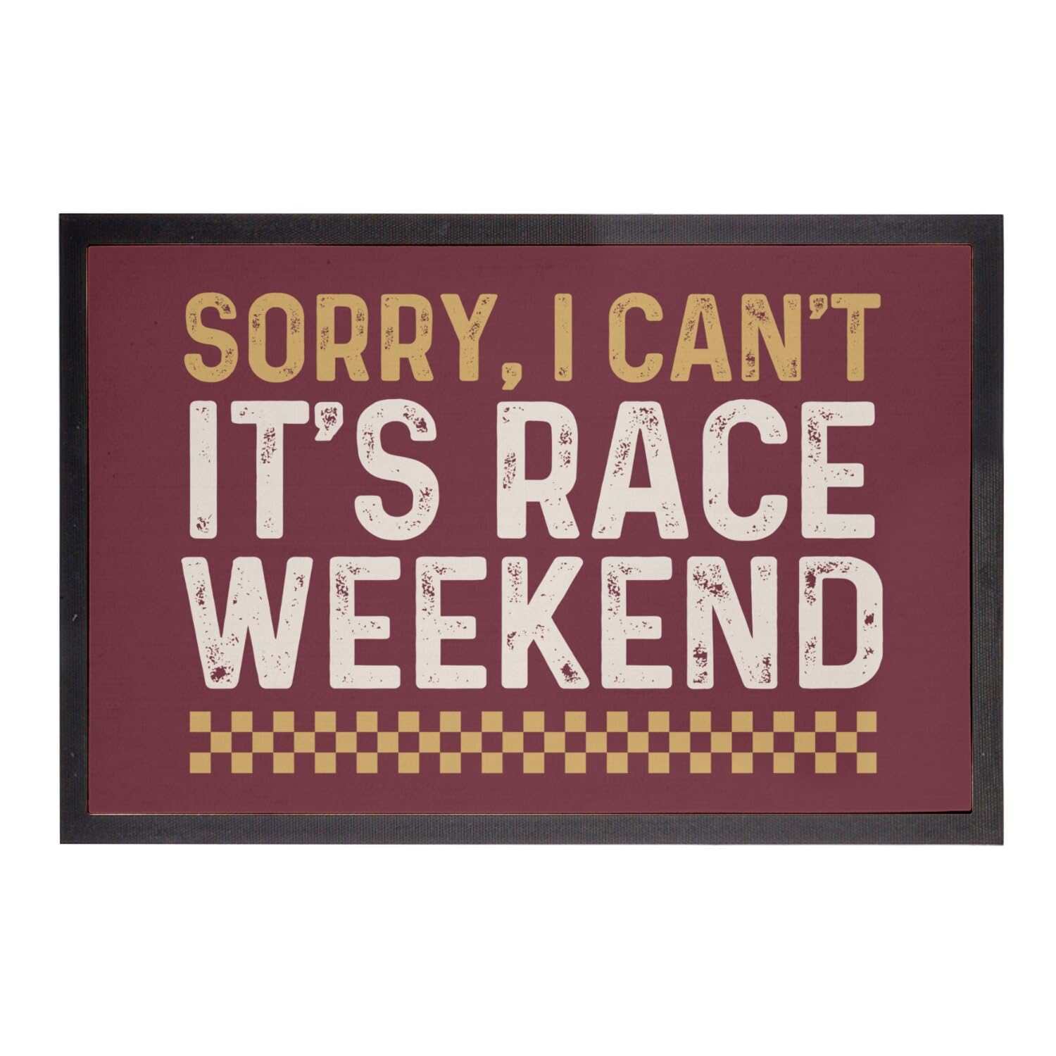 Paillasson motorcycle big bike race rouge 75x50cm tapis entrée grand prix moto univers motard